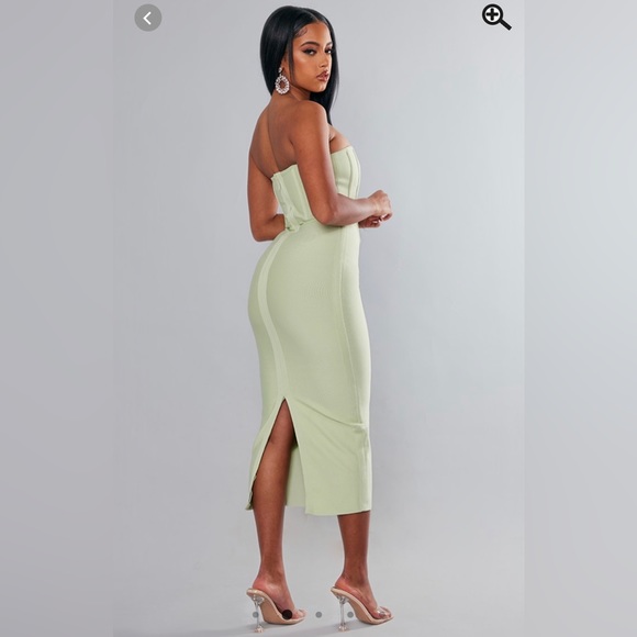 Pretty Little Thing | corset bandeau bandage dress - Picture 2 of 10